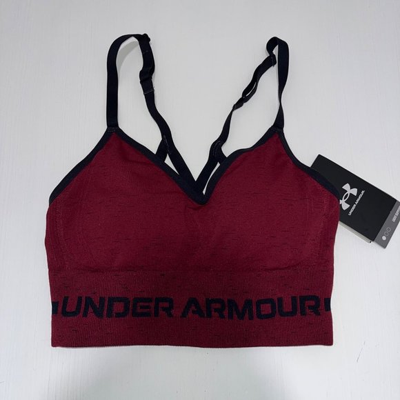 UNDER ARMOUR‎ WOMEN'S SEAMLESS LOW LONG BRA Size XS - Picture 1 of 5